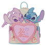 Loungefly Mochila Be Mine Angel & Stitch Disney