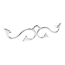 Trentadue Tirador Zamak Modelo Cassi Acabado Cromo Distancia Agujeros 192mm