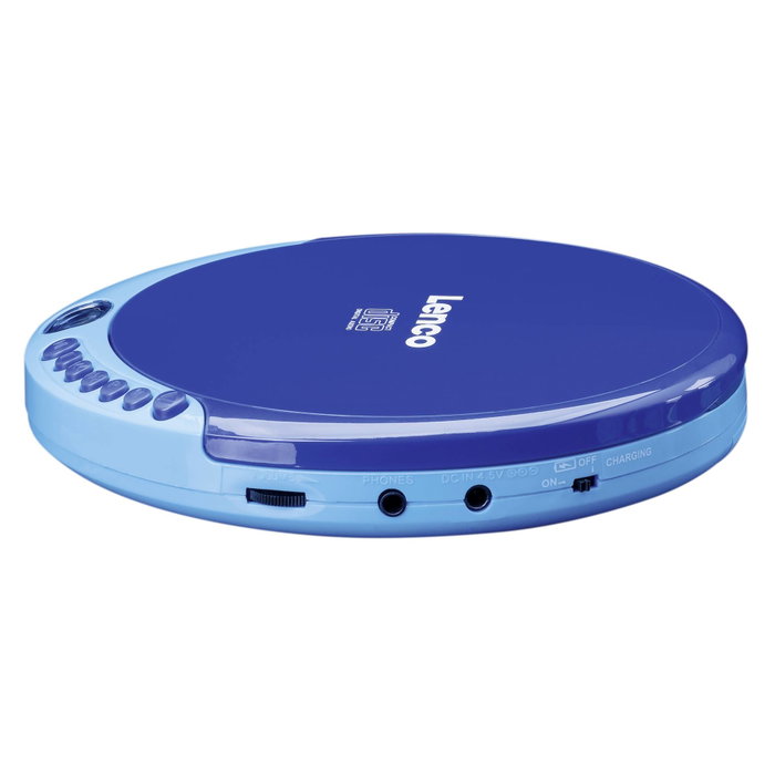 Lenco CD-011 Reproductor de CD portátil Azul Lenco CD-011 Reproductor de CD portátil Azul