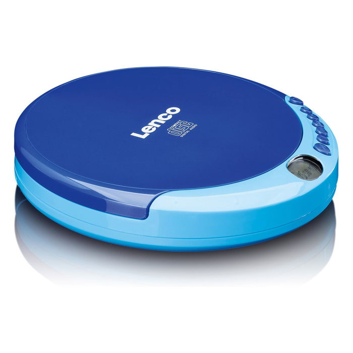 Lenco CD-011 Reproductor de CD Portátil Azul con Altavoces Incorporados