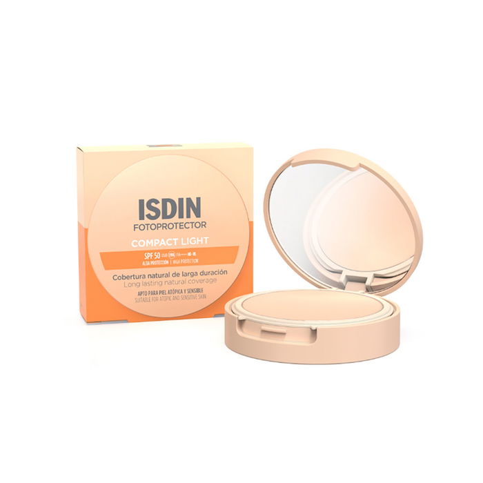 Isdin Fotoprotector Compacto Cobertura Natural Larga Duración SPF50 #Light 10 gr