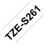 Brother TZe-S261 Cinta laminada de 36 mm x 8 m, Negro sobre blanco
