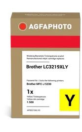 Brother LC3219XLY Amarillo Cartucho de Tinta Compatible Agfa Photo APB3219XLYD - 1500 Páginas