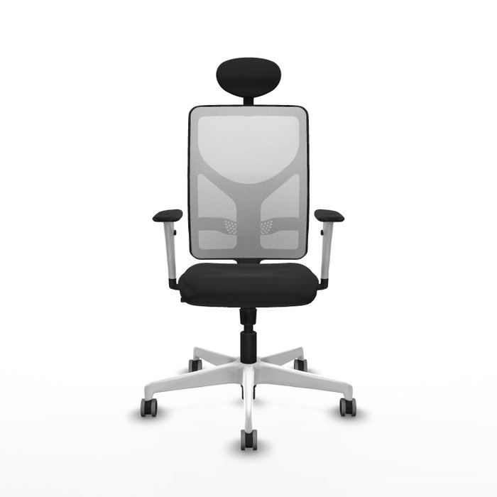 PIQUERAS Y CRESPO Silla de oficina Motilla con mecanismo Sincro, Negro y Blanco PIQUERAS Y CRESPO Silla de oficina Motilla con mecanismo Sincro, Negro y Blanco