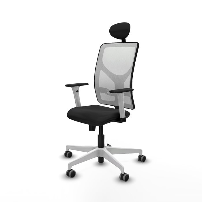 PIQUERAS Y CRESPO Silla de oficina Motilla con mecanismo Sincro, Negro y Blanco PIQUERAS Y CRESPO Silla de oficina Motilla con mecanismo Sincro, Negro y Blanco