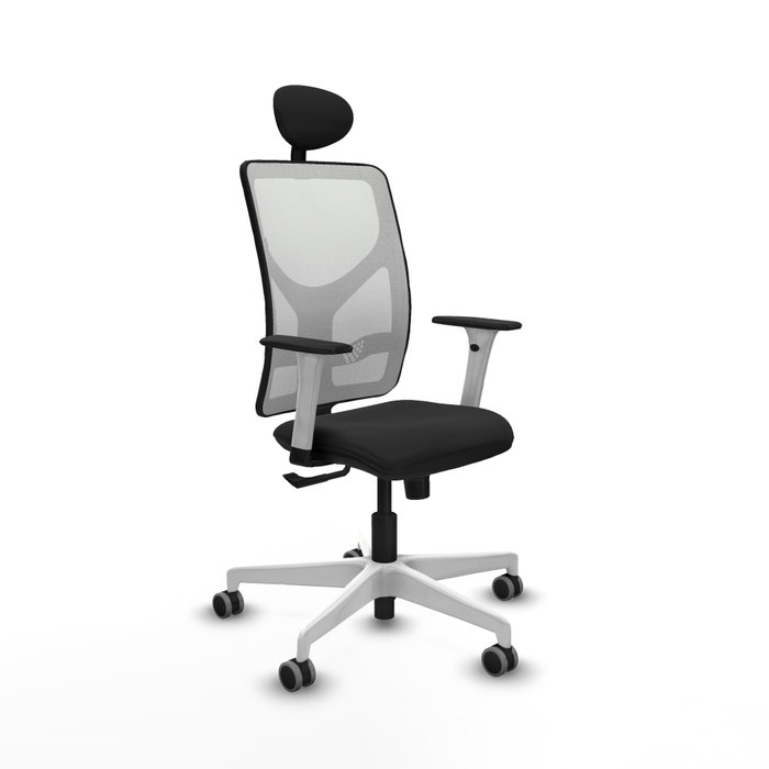 PIQUERAS Y CRESPO Silla de oficina Motilla con mecanismo Sincro, Negro y Blanco PIQUERAS Y CRESPO Silla de oficina Motilla con mecanismo Sincro, Negro y Blanco