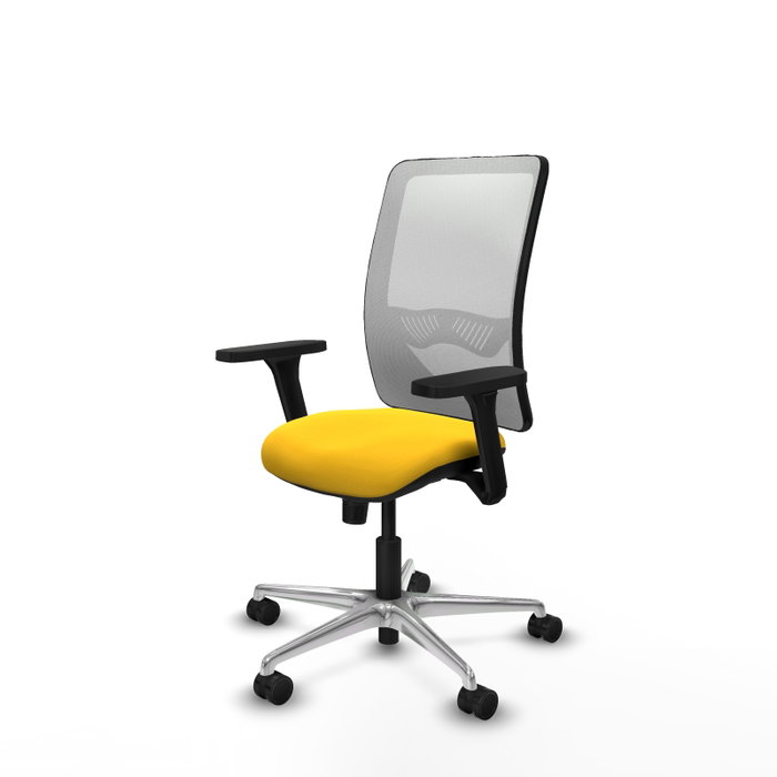 PIQUERAS Y CRESPO Silla de oficina Zulema con mecanismo Sincro, Amarillo y Blanco PIQUERAS Y CRESPO Silla de oficina Zulema con mecanismo Sincro, Amarillo y Blanco