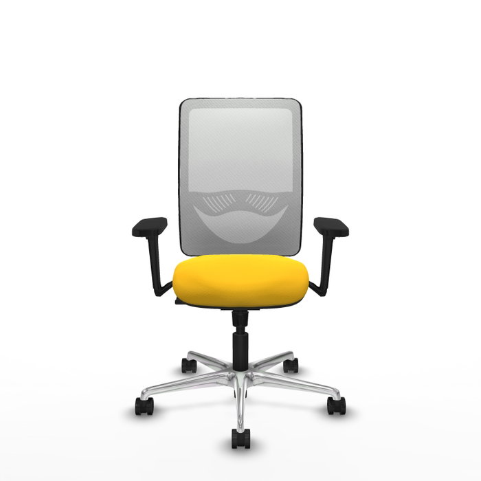 PIQUERAS Y CRESPO Silla de oficina Zulema con mecanismo Sincro, Amarillo y Blanco PIQUERAS Y CRESPO Silla de oficina Zulema con mecanismo Sincro, Amarillo y Blanco