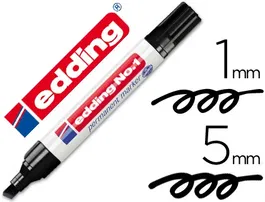 Edding Marcador Permanente Nº 1 Negro (Set de 10) (Set de 10)