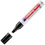 Edding Marcador Permanente Nº 1 Negro (Set de 10) con Punta Biselada