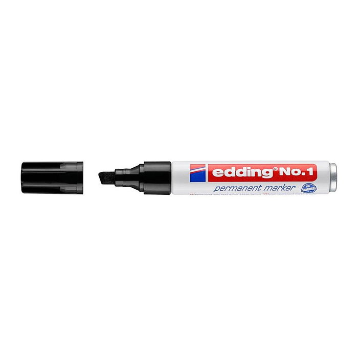 Edding Marcador Permanente Nº 1 Negro (Set de 10)