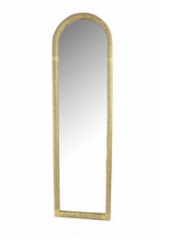 DKD Home Decor Espejo Scandi 4.5 x 170 x 48.5 cm Ratán y Cristal Natural