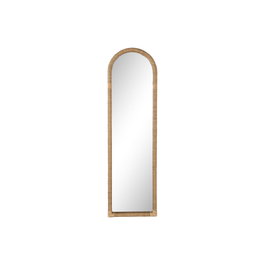 DKD Home Decor Espejo Scandi 4.5 x 170 x 48.5 cm Ratán y Cristal Natural
