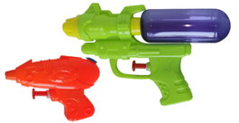 Marbueno Pistola de Agua de Plástico Verde y Naranja