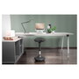 Digitus - Taburete de pie ergonómico, soporte de altura ajustable con gas, negro, 330 x 330 mm, altura 63-88 cm, capacidad 125 kg