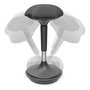 Digitus - Taburete de pie ergonómico, soporte de altura ajustable con gas, negro, 330 x 330 mm, altura 63-88 cm, capacidad 125 kg