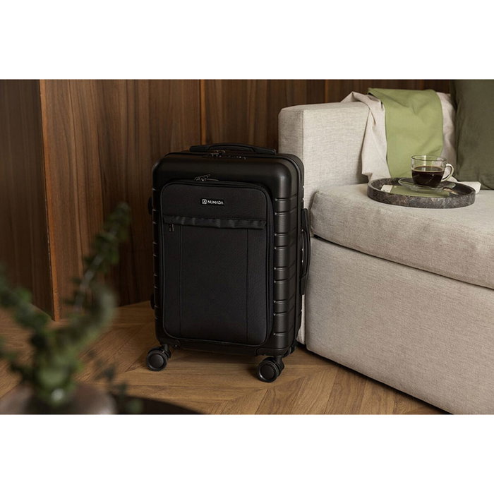 Numada Maleta de Cabina Rígida Business 38l Negra 55x35,5x23,5cm Numada Maleta de Cabina Rígida Business 38l Negra 55x35,5x23,5cm