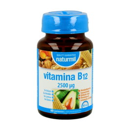 Naturmil Vitamina B12 2500 mcg 60 comprimidos - Reduce fatiga y cansancio