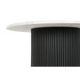 DKD Home Decor Mesa de Centro de Mármol y MDF Blanca 80x80x42 cm