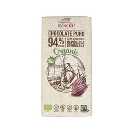 Chocolates Sole Chocolate Negro 94% Cacao 100g Ecológico