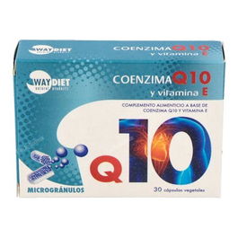 WAYDIET NATURAL PRODUCTS Q10 + Vitamina E Complemento Alimenticio Antioxidante 30 Cápsulas
