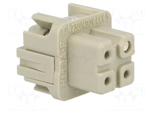 Harting HART Buchseneinsatz 3 polos 09200032711 Harting HART Buchseneinsatz 3 polos 09200032711