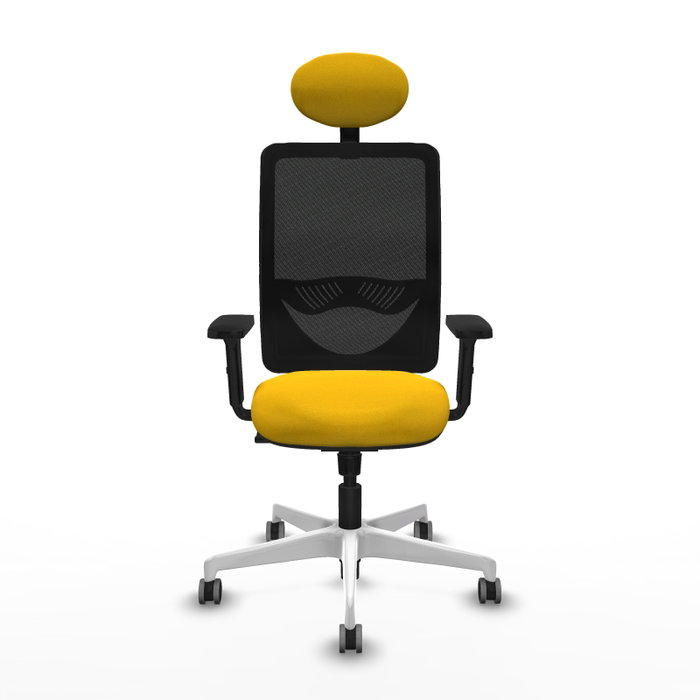 PIQUERAS Y CRESPO Silla de oficina Zulema Amarillo/Negro con Mecanismo Sincro PIQUERAS Y CRESPO Silla de oficina Zulema Amarillo/Negro con Mecanismo Sincro