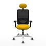 PIQUERAS Y CRESPO Silla de oficina Zulema Amarillo/Negro con Mecanismo Sincro