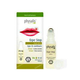 PHYSALIS Erpe Stop Roll-On Labios 10ml - Tratamiento Herpes Labial con 9 Aceites Esenciales Bio