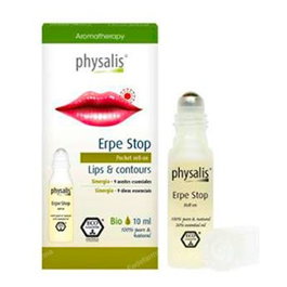 PHYSALIS Erpe Stop Labios Roll-On 10ml Bio para Calmar Herpes Labial con 9 Aceites Esenciales