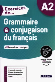 HATIER Exercices grammaire et conjugaison A2 livre+CD