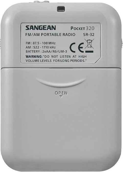 Sangean Radio Mini portátil - Blanco