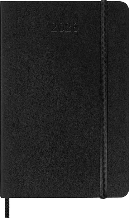Moleskine DSB12DC2Y26 Agenda 2026 Tapa Blanda 12 Meses Diaria P (9 x 14 cm) Negra