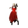 Disfraz Arlequín Vestido Rojo Para Mujer Adulta Talla M-L