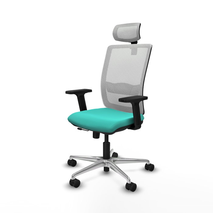 PIQUERAS Y CRESPO Silla de oficina Haches Turquesa y Blanco PIQUERAS Y CRESPO Silla de oficina Haches Turquesa y Blanco