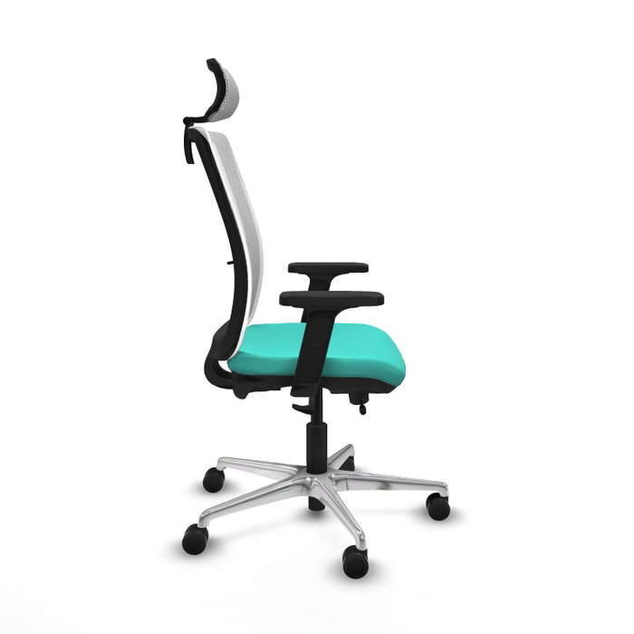 PIQUERAS Y CRESPO Silla de oficina Haches Turquesa y Blanco PIQUERAS Y CRESPO Silla de oficina Haches Turquesa y Blanco