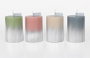 DKD Home Decor Surtido de 4 Velas de Cera de Parafina Difuminadas Bicolor