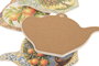 DKD Home Decor Salvamanteles de Dolomita Naranjas 23x17x1 cm
