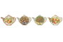 DKD Home Decor Salvamanteles de Dolomita Naranjas 23x17x1 cm