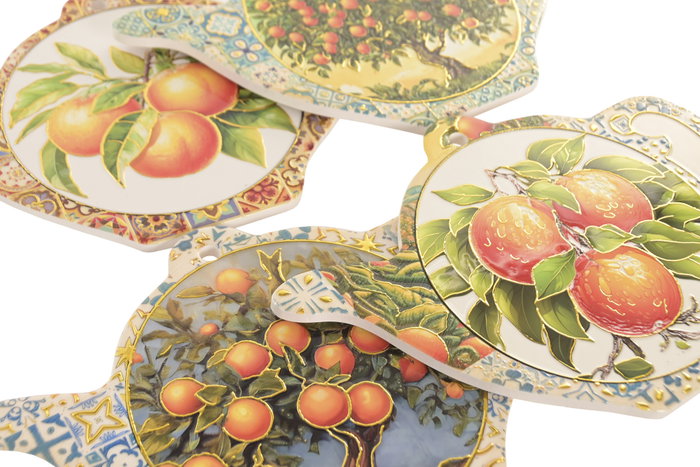 DKD Home Decor Salvamanteles de Dolomita Naranjas 23x17x1 cm DKD Home Decor Salvamanteles de Dolomita Naranjas 23x17x1 cm