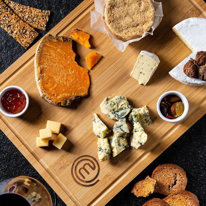 Masterchef Tabla Cortar Bambú con Asas 27x20x2 cm (8 Unidades)