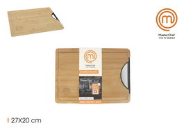 Masterchef Tabla Cortar Bambú con Asas 27x20x2 cm (8 Unidades)