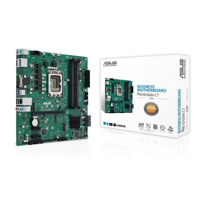 ASUS PRO B760M-CT-CSM Intel B760 Micro ATX DDR5 ASUS PRO B760M-CT-CSM Intel B760 Micro ATX DDR5