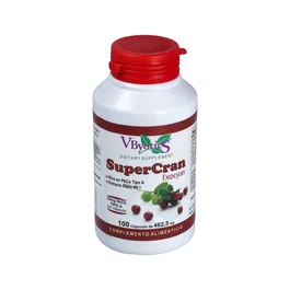 VBYOTICS Super Cran Arándano Rojo 100 Cápsulas - Mantenimiento del Sistema Urinario