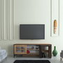 Hanah Home Revival Soporte TV Roble 150x54x42 cm Tablero de Partículas Melamina 18mm con Mesas Nido