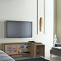 Hanah Home Revival Soporte TV Roble 150x54x42 cm Tablero de Partículas Melamina 18mm con Mesas Nido