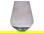 Giftdecor Jarron de Cristal Forma Vaso 28 cm Gris Alto 28 cm Ancho 22 cm Largo 22 cm