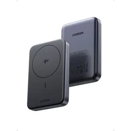 UGREEN Batería Externa con Tecnología Qi 10000 mAh 30W Carga Inalámbrica y Rápida Color Negro