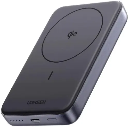 UGREEN Power Bank Inalámbrico Magnético Mini 10000mAh 30W PD + FQI Gris 45763