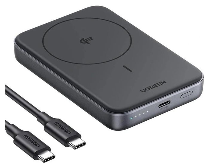 UGREEN Batería externa 10.000 mAh con tecnología Qi y 30W - Negra UGREEN Batería externa 10.000 mAh con tecnología Qi y 30W - Negra